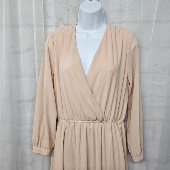 LuLus Dress Maxi Peach Ethereal Flowy Formal L - Picture 3 of 14
